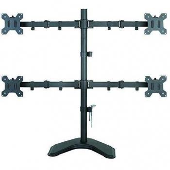 Support sur pied TECHly 4‑écran – largeur 33,0 cm à 68,6 cm