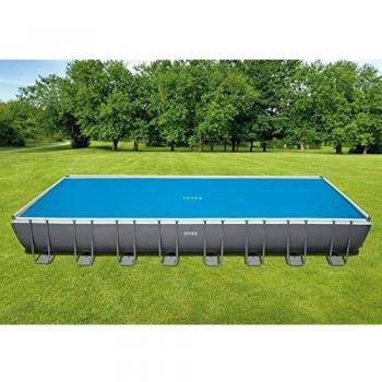 Intex 32FT x 16FT Solar Cover with Rectangle Frame for Swimming Pools #28018