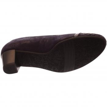 Gabor Classic Comfort Pumps für Damen, Lederimitat, verstellbares Fußbett 96.183-96 – 5 ½ – Blau