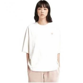 Timberland Women's Oversized T-Shirt in Vintage White XS