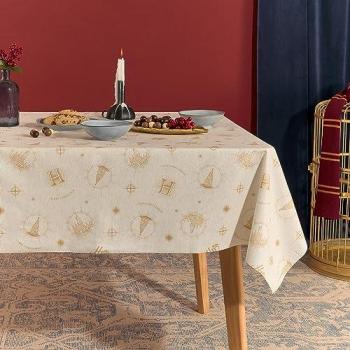 Tapis décoratif résine – Résistant aux taches, motif Noël Poudlard 200 × 140 cm