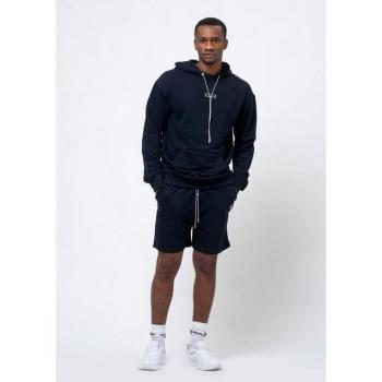 Tom Barron Männer‑Sportpaket – Oversized Trainings-Shorts und Sweatshirt in Dunkelblau