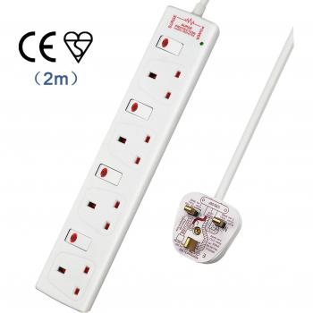 Surge-Protected 4 Gang Power Socket