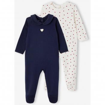 Combo de Bebé Corazón Azul Marino