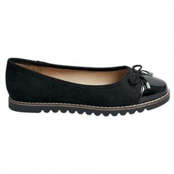 Ballet Pumps Yours Curve Black – Extra Weite Passform & Zehenschutz