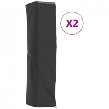 Housses de chauffage imperméables 2 pcs 58x58x228 cm