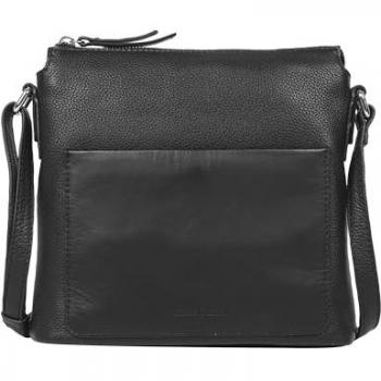 Gerry Weber Ascona Women's Leather Shoulder Bag 23 cm Black