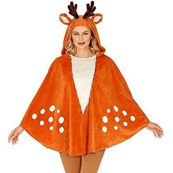 Kostüm Reh Poncho Fun World – Kinder, leichtes Überwurf für Fasching & Halloween