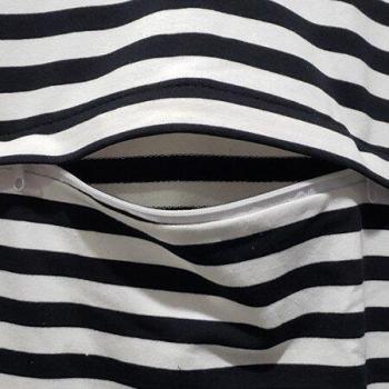 Sudadera de Maternidad de Rayas con Empalme