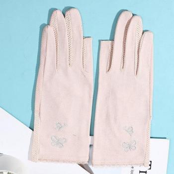 Gants de conduite demi-doigt en coton, écran tactile, antidérapants, protection solaire