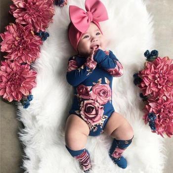 Gros Gilet Floral Chaud Bébé