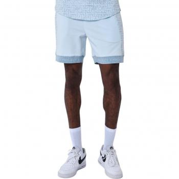 Labyrinth Druck Shorts von Project X Paris in Eisblau