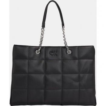 Calvin Klein Quilted Shopper Schwarz