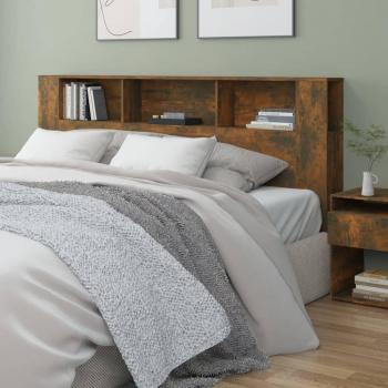 Tête de lit avec rangement 200x18,5x104,5 cm bois d'ingénierie