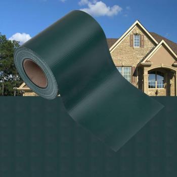 Barrière d'intimité de jardin PVC 35x0,19 m Vert mat
