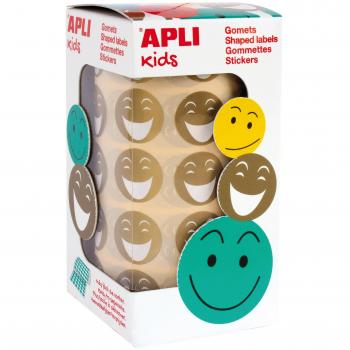 Pack 900 Gommettes Sourire Gold – Auto‑Adhésif