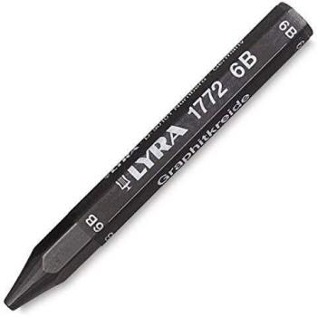 Lyra 6B Hardness Black Water‑Soluble Crayon – Individual Unit