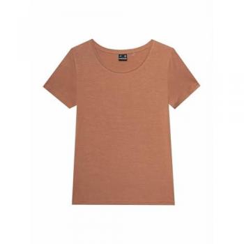 Blusa casual 4F TShirt femenina en marrón