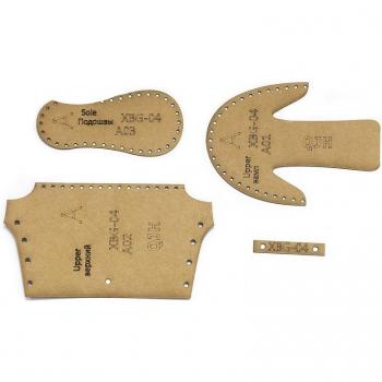 Mini Leather Shoes and Keychains DIY Kit