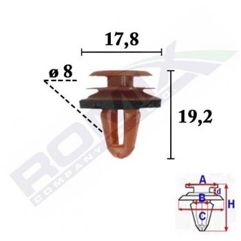 Decoratieve bekledingsclip ROMIX, model C70333