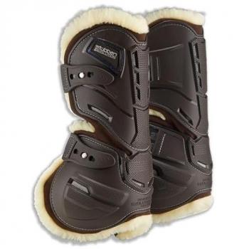 Stubben Brown Fleece Tendon Hybrid Boots – Size L
