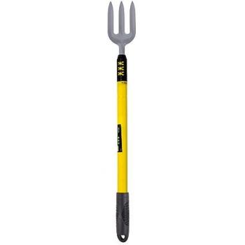 1x Yellow Telescopic Stainless Steel Hand Fork