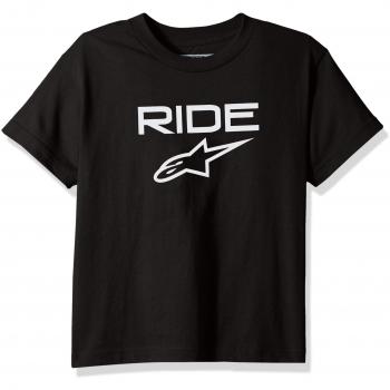 Alpinestars Jungen Ride 2.0 T-Shirt, Schwarz/Weiß, XL