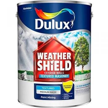 Dulux Paint Mixing Weathershield Textured Masonry Paint ANGORA BLANKET, 5L
