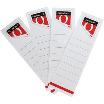 Selbstklebendes RÜCKENSCHILD QUANTORE 58×190 mm – Weiß