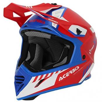 Acerbis X-Track Mips Casque de Moto Rouge Bleu XS