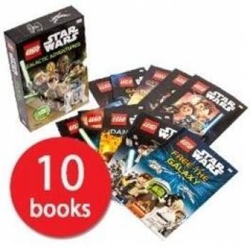 Lego Star Wars Boxed Set of 10 Books,Galactic Adventures Rrp £49.90,DK