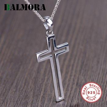 Balmora Croix Métallique Argent Sterling 925