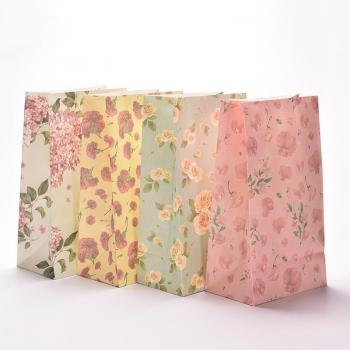 3Pcs Flower Design Paper Storage Boxes