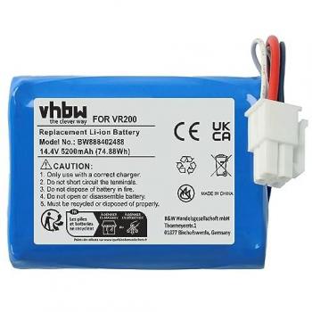 Vorwerk Kobold VR200 Compatible Replacement Battery (5200mAh, 14.4V, Li-ion)