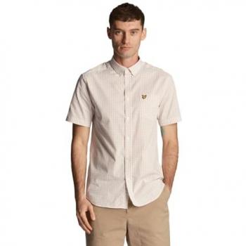 Lyle & Scott Chemise a Carreaux Vichy Slim Fit a Maniche Lunghe
