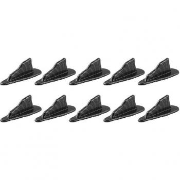 10Pcs Spoiler Shark Fin Diffuser Carbon Fiber