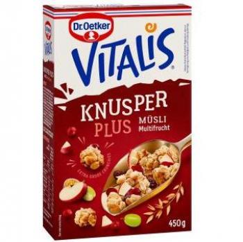 Vitalis Knusper‑Plus Müsli Obst & Nüsse 0,45 kg