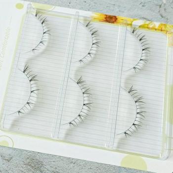 V‑Shaped Natural Lashes Transparent Band