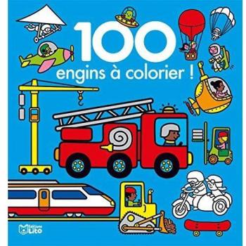 100 engins à colorier