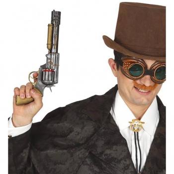 Arme fantaisie pliante 30 cm, revolver steampunk, accessoire de costume