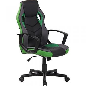 Fauteuil ergonomique de bureau Glendale noir et vert