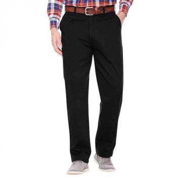 Soft & Sharp Fleece Lined Chinos by Pegasus – 32W/29L Black
