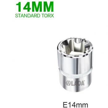 LAOA 3/8 Metric Hexagon Torx Socket Wrench with 75mm Extension