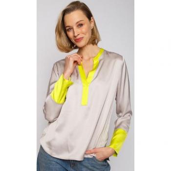 Emily Van den Bergh Bluse für Damen, Taupe, Größe 44