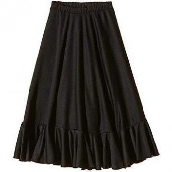 Jupe‑Taille Haute Flamenco – Confort Coton EF008M