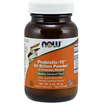 NOW Poudre Probiotique 10, 50 Milliards