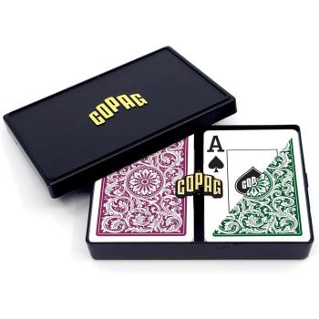 COPAG Elite – Jumbo Face: 2 Index – Blau / Rot Doppel‑Deck