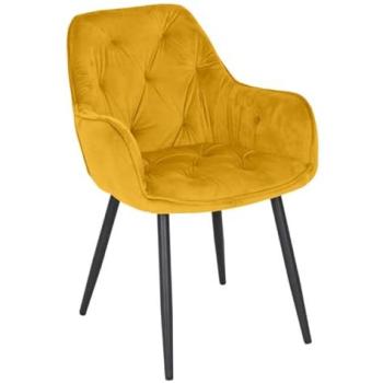Chaise capitonnée couleur or – modèle Stern 2