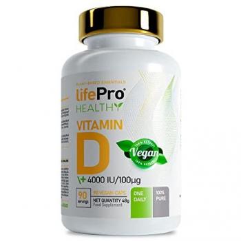 Life Pro Nutrition Vitamina D 4000UI Vegana 90 Cápsulas