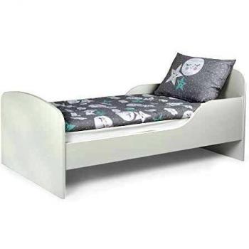 Lit simple pour enfant avec matelas blanc